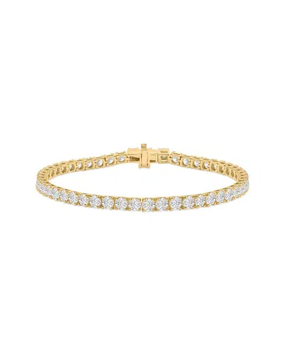 Lab Grown Diamonds 14k 15.00 Ct. Tw. Lab-grown Diamond Tennis Bracelet In Gold