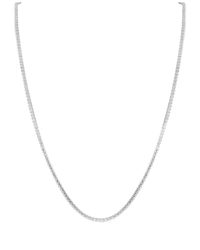 Lab Grown Diamonds 14k 15.26 Ct. Tw. Diamond Necklace In Metallic