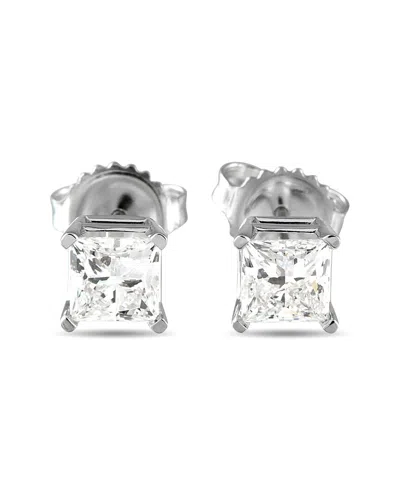 Lab Grown Diamonds 14k 1.55 Ct. Tw. Diamond Earring In Metallic