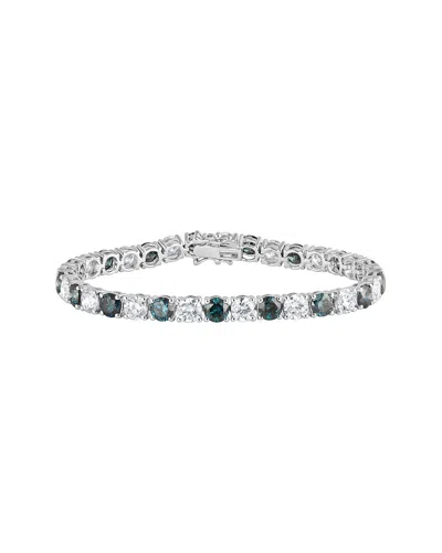 Lab Grown Diamonds 14k 16.00 Ct. Tw. Lab-grown Diamond Fashion Bracelet In Metallic