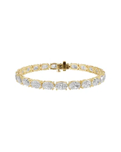 Lab Grown Diamonds 14k 16.00 Ct. Tw. Lab-grown Diamond Fashion Bracelet In Gold