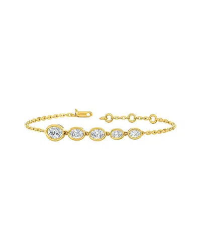 Lab Grown Diamonds 14k 0.85 Ct. Tw. Lab-grown Diamond Tennis Bracelet In Purple