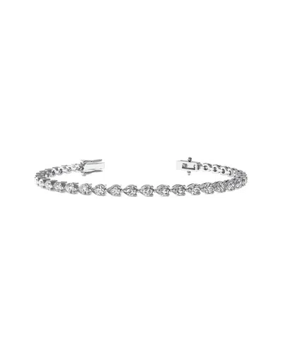 Lab Grown Diamonds 14k 16.50 Ct. Tw. Lab-grown Diamond Bracelet In Metallic
