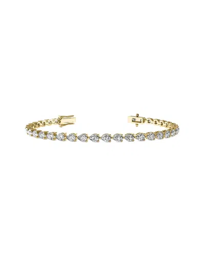 Lab Grown Diamonds 14k 16.50 Ct. Tw. Lab-grown Diamond Bracelet In Gold