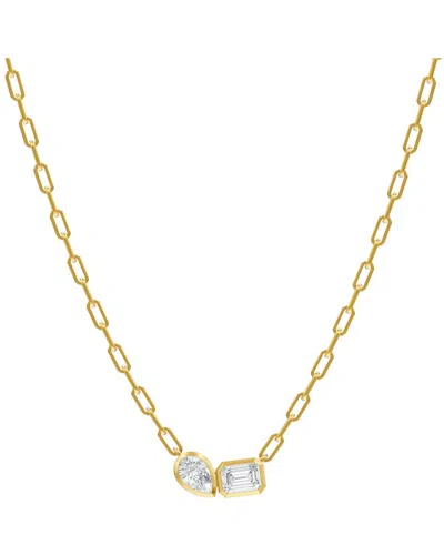 Lab Grown Diamonds 14k 1.70 Ct. Tw. Lab-grown Diamond Necklace In Gold