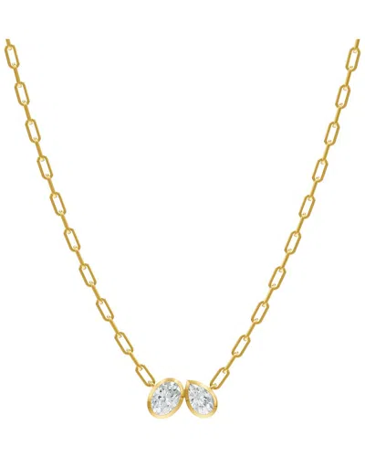 Lab Grown Diamonds 14k 1.70 Ct. Tw. Lab-grown Diamond Necklace In Gray