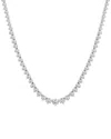 Lab Grown Diamonds 14k 17.00 Ct. Tw. Lab-grown Diamond Riviera Necklace