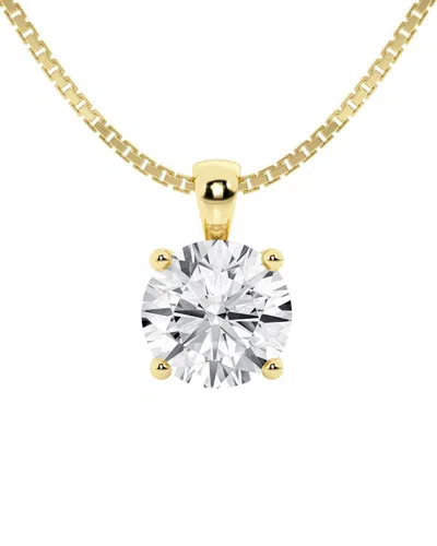 Lab Grown Diamonds 14k 1.75 Ct. Tw. Lab-grown Diamond Pendant Necklace In Gold