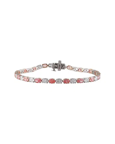 Lab Grown Diamonds 14k 17.50 Ct. Tw. Lab-grown Diamond Fashion Bracelet In Metallic