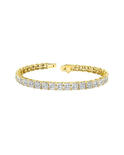 Lab Grown Diamonds 14k 17.50 Ct. Tw. Lab-grown Diamond Tennis Bracelet In Transparent