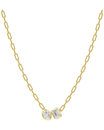Lab Grown Diamonds 14k 1.80 Ct. Tw. Lab-grown Diamond Necklace In Gold