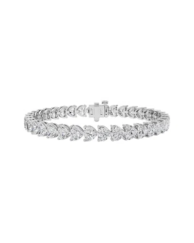 Lab Grown Diamonds 14k 18.00 Ct. Tw. Lab-grown Diamond Bracelet In Burgundy