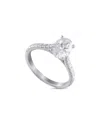 Lab Grown Diamonds 14k 1.94 Ct. Tw. Diamond Ring In White