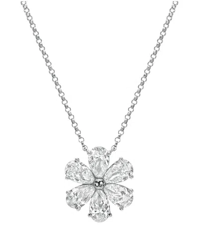 Lab Grown Diamonds 14k 1.85 Ct. Tw. Lab-grown Diamond Pendant In Metallic