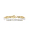 Lab Grown Diamonds 14k 10.00 Ct. Tw. Lab-grown Diamond Bracelet In Gold