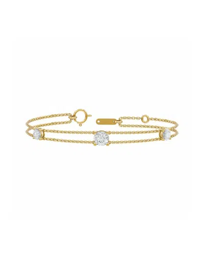 Lab Grown Diamonds 14k 1.90 Ct. Tw. Lab-grown Diamond Bracelet In Gold