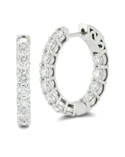 Lab Grown Diamonds 14k 1.92 Ct. Tw. Lab-grown Diamond Earrings In Metallic