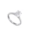 Lab Grown Diamonds 14k 1.94 Ct. Tw. Diamond Ring In White