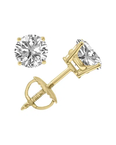 Lab Grown Diamonds 14k 1.96 Ct. Tw. Lab Grown Diamond Earrings In Burgundy