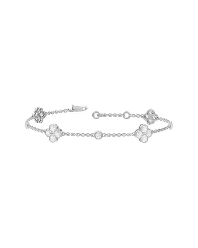 Lab Grown Diamonds 14k 1.97 Ct. Tw. Lab-grown Diamond Bracelet In Silver