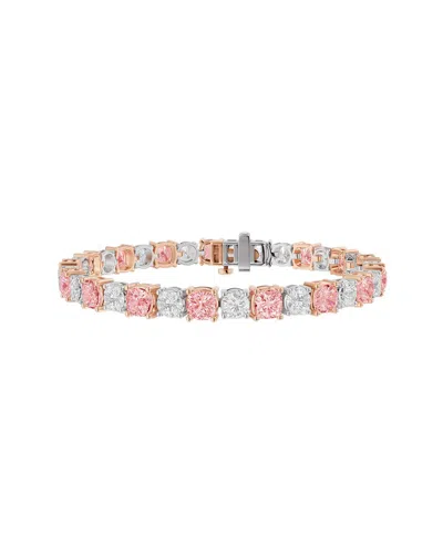 Lab Grown Diamonds 14k 19.75 Ct. Tw. Lab-grown Diamond Fashion Bracelet In Pattern