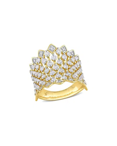 Lab Grown Diamonds 14k 1.99 Ct. Tw. Lab Grown Diamond Wide Band Ring In Gold