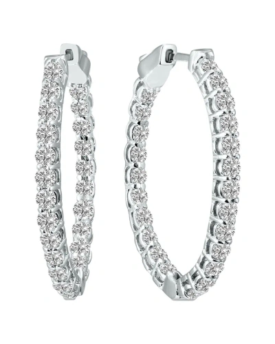 Lab Grown Diamonds 14k 2.00 Ct. Tw. Lab Grown Diamond Hoops In White