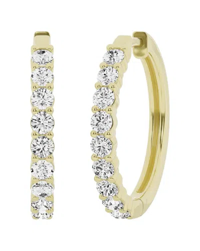 Lab Grown Diamonds 14k 2.00 Ct. Tw. Lab Grown Diamond Hoops In Gold