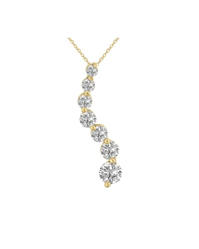 Lab Grown Diamonds 14k 2.00 Ct. Tw. Lab Grown Diamond Necklace In Gold