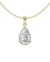 Lab Grown Diamonds 14k 2.00 Ct. Tw. Lab Grown Diamond Solitaire Pendant Necklace