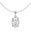 Lab Grown Diamonds 14k 2.00 Ct. Tw. Lab Grown Diamond Solitaire Pendant Necklace