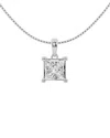 Lab Grown Diamonds 14k 2.00 Ct. Tw. Lab Grown Diamond Solitaire Pendant Necklace