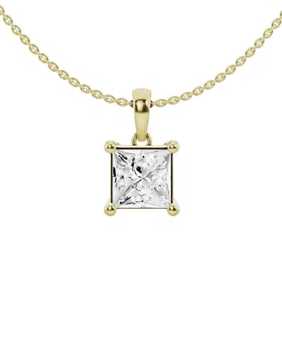Lab Grown Diamonds 14k 2.00 Ct. Tw. Lab Grown Diamond Solitaire Pendant Necklace In Gold