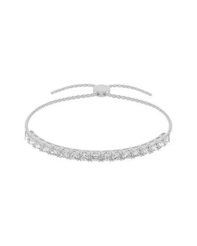 Lab Grown Diamonds 14k 2.00 Ct. Tw. Lab Grown Diamond Tennis Bolo Bracelet In Metallic