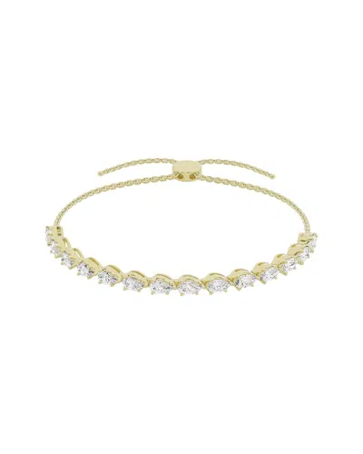 Lab Grown Diamonds 14k 2.00 Ct. Tw. Lab Grown Diamond Tennis Bolo Bracelet In Gold