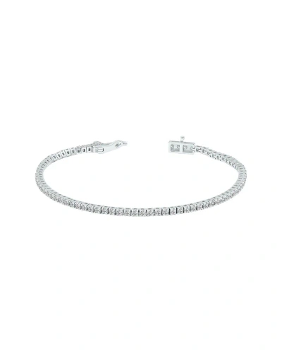 Lab Grown Diamonds 14k 2.00 Ct. Tw. Lab Grown Diamond Tennis Bracelet In Metallic