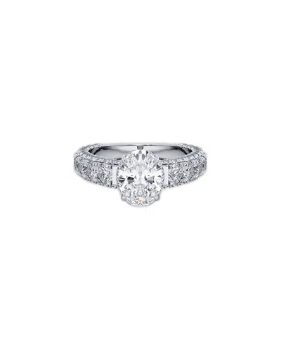 Lab Grown Diamonds 14k 2.20 Ct. Tw. Lab-grown Diamond Ring In Metallic