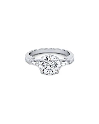 Lab Grown Diamonds 14k 3.30 Ct. Tw. Lab-grown Diamond Ring In Metallic