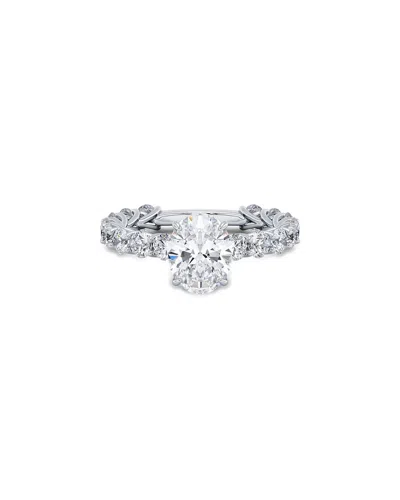 Lab Grown Diamonds 14k 2.65 Ct. Tw. Lab-grown Diamond Ring In Metallic