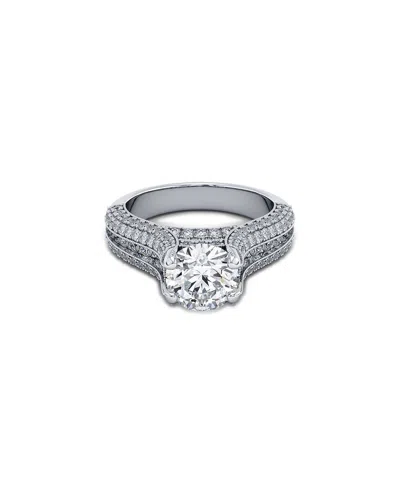 Lab Grown Diamonds 14k 2.80 Ct. Tw. Lab-grown Diamond Ring In Metallic