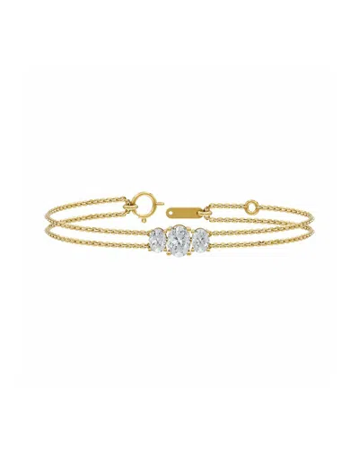 Lab Grown Diamonds 14k 2.00 Ct. Tw. Lab-grown Diamond Bracelet In Gold
