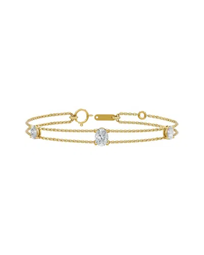 Lab Grown Diamonds 14k 2.00 Ct. Tw. Lab-grown Diamond Bracelet In Gold