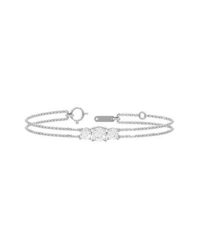 Lab Grown Diamonds 14k 2.00 Ct. Tw. Lab-grown Diamond Bracelet In Silver