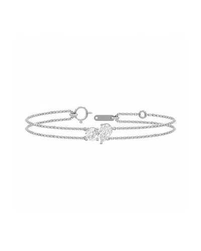 Lab Grown Diamonds 14k 2.00 Ct. Tw. Lab-grown Diamond Bracelet In Silver