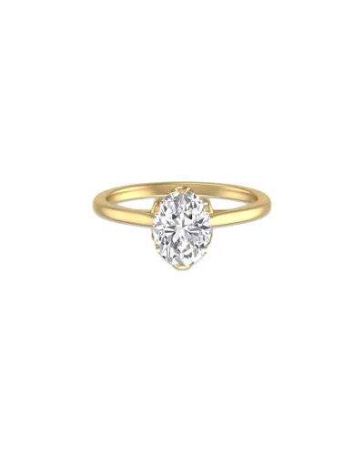 Lab Grown Diamonds 14k 2.00 Ct. Tw. Lab-grown Diamond Classic Lotus Ring In Gold