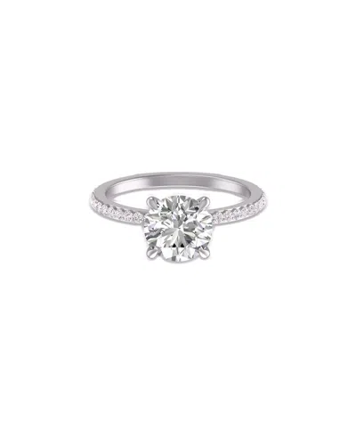 Lab Grown Diamonds 14k 2.00 Ct. Tw. Lab-grown Diamond Cleo Ring In Metallic