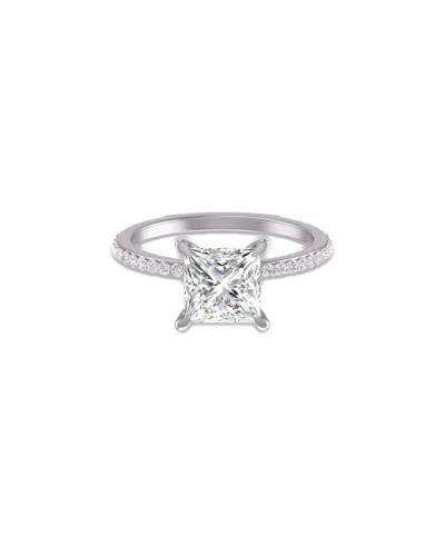 Lab Grown Diamonds 14k 2.00 Ct. Tw. Lab-grown Diamond Cleo Ring In Metallic