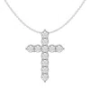 Lab Grown Diamonds 14k 2.00 Ct. Tw. Lab-grown Diamond Cross Pendant
