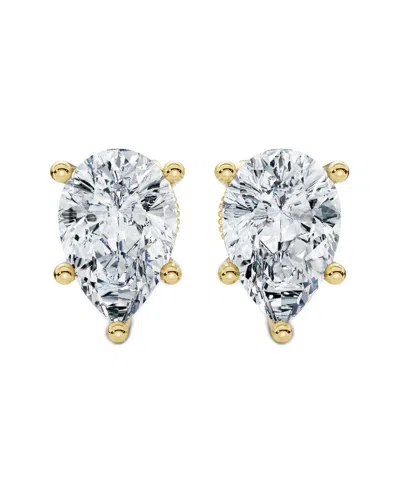 Lab Grown Diamonds 14k 2.00 Ct. Tw. Lab-grown Diamond Earrings In Metallic