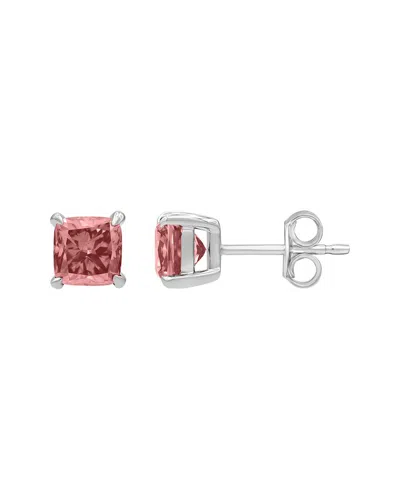 Lab Grown Diamonds 14k 2.00 Ct. Tw. Lab-grown Diamond Earrings In Pink